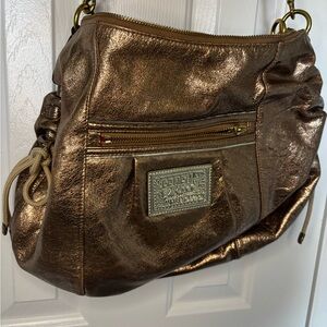 Coach Metallic Gold Shoulder Bag